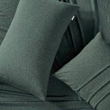 NNEDSZ Set of 2 100% Jersey Cotton Soft Breathable Stretchy Standard Pillowcase - Forest Green