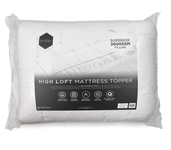 NNEDSZ 2000GSM STANDARD MICROFIBRE MATTRESS TOPPER - KING