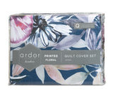 NNEDSZ Jenna PRINTED MICROFIBRE QUILT COVER SET - KING