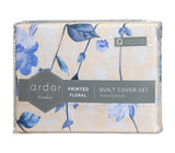 NNEDSZ Peach Blossom PRINTED MICROFIBRE QUILT COVER SET - QUEEN