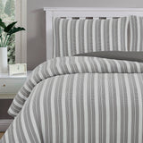 NNEDSZ Cove TEXTURED CHARCOAL QUILT COVER SET - SINGLE