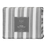NNEDSZ Cove TEXTURED CHARCOAL QUILT COVER SET - SINGLE