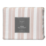 NNEDSZ Cove TEXTURED ROSE DUST QUILT COVER SET - DOUBLE
