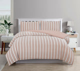 NNEDSZ Cove TEXTURED ROSE DUST QUILT COVER SET - SINGLE