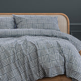 NNEDSZ Fletcher PRINTED QUILT COVER SET - KING