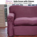 NNEDSZ Mauve Sofa Cover 2 to 3 Seater 230 X 420cm