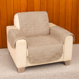 NNEDSZ Faux Suede 1 Seater Sofa Protector Camel