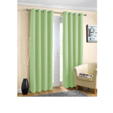 NNEDSZ Pair of Blockout Plain Eyelet Curtains Sage