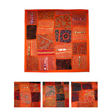 NNEDSZ Hand Crafted Beaded Cushion Cover Orange