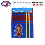 NNEDSZ AFL Brisbane Lions Rubber Backed Floor Mat 55 x 85 cm