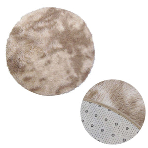 NNEDSZ 2-Toned Extra Light Weighted Shaggy Fluffy Floor Mat Natural