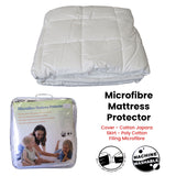 NNEDSZ Cotton Japara Cover Microfiber Filling Mattress Protector Double