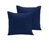 NNEDSZ Pair of  280TC Polyester Cotton European Pillowcases Navy
