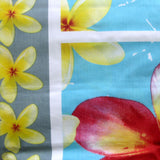NNEDSZ Floating Frangipani Quilt Cover Set Aqua Single