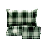 NNEDSZ Polyester Cotton Checkered Forest Quilt Cover Set King