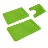 NNEDSZ Florenz Set of 3 Contour Bath Mat Set Green