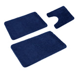 NNEDSZ Florenz Set of 3 Contour Bath Mat Set Navy (Also Known as State Blue)