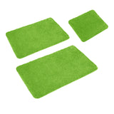 NNEDSZ Sleim Set of 3 Bath Mat Set Green