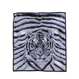 NNEDSZ 1000GSM White Tiger Luxury Quality 2 Ply Mink Blanket 200 x 240 cm