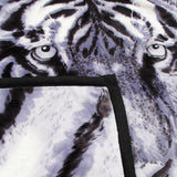 NNEDSZ 1000GSM White Tiger Luxury Quality 2 Ply Mink Blanket 200 x 240 cm