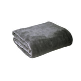 NNEDSZ Hotel Living Super Soft Coral Fleece Blanket Single Grey