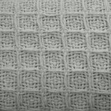 NNEDSZ Cotton Waffle Blanket Silver Queen