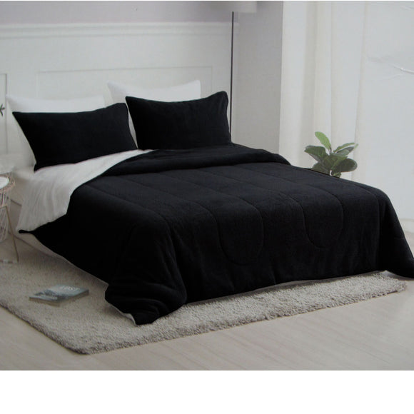 NNEDSZ Nolan Black 4 Piece Comforter Set Queen