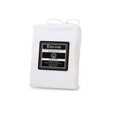 NNEDSZ Revive White 100% Cotton Jersey Super Soft Fitted Sheet Combo Set Double 38cm Wall