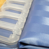 NNEDSZ Stripe Shower Curtain Blue Stone