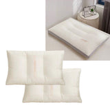 NNEDSZ Twin Pack Pearl Protein & Latex Skin Friendly Standard Pillows 48 x 74 cm