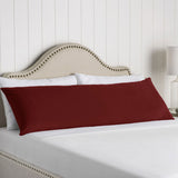 NNEDSZ 100% Cotton Body Pillowcase Burgundy