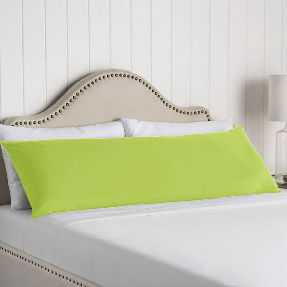 NNEDSZ 100% Cotton Body Pillowcase Chartreuse