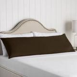NNEDSZ 100% Cotton Body Pillowcase Chocolate