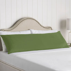 NNEDSZ 100% Cotton Body Pillowcase Dark Green