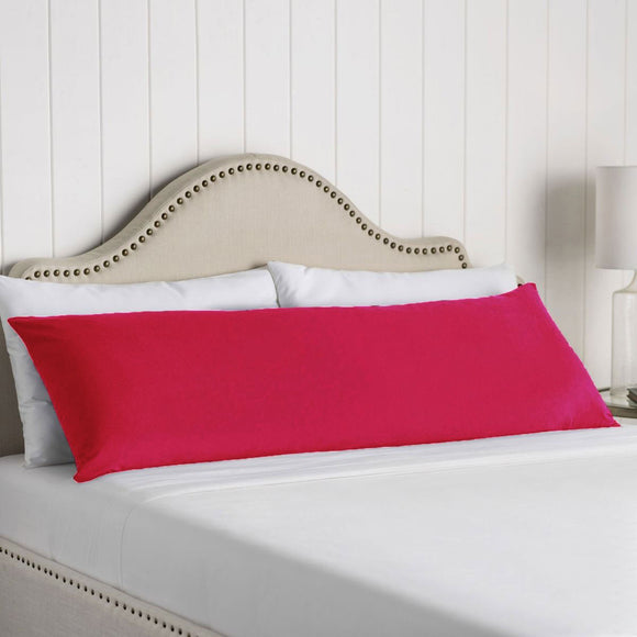 NNEDSZ 100% Cotton Body Pillowcase Hot Pink