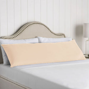 NNEDSZ Artex 100% Cotton Body Pillowcase Ivory