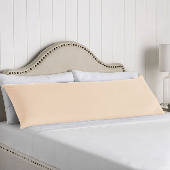 NNEDSZ Artex 100% Cotton Body Pillowcase Ivory