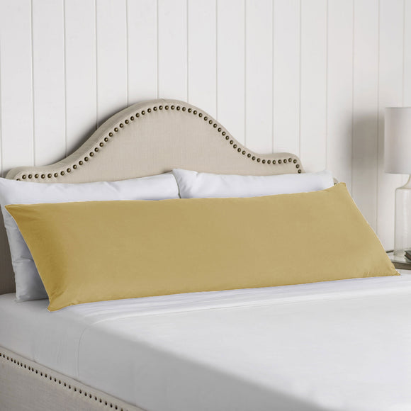NNEDSZ 100% Cotton Body Pillowcase Latte