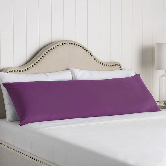 NNEDSZ Artex 100% Cotton Body Pillowcase Purple