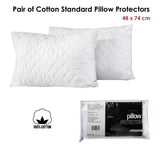 NNEDSZ Pair of Cotton Standard Pillow Protectors