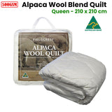 NNEDSZ 500GSM Alpaca Wool Blend Quilt Queen