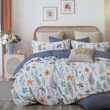 NNEDSZ 300TC Adriana Reversible Cotton Quilt Cover Set King
