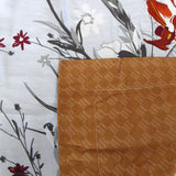 NNEDSZ 300TC Boronia Silver Reversible Cotton Quilt Cover Set Queen