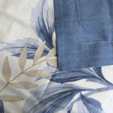 NNEDSZ 300TC Carolyn Blue Reversible Cotton Quilt Cover Set Queen