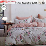 NNEDSZ 300TC Caterina Reversible Cotton Quilt Cover Set King