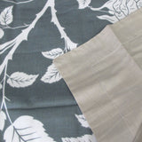 NNEDSZ 300TC Gardenia Charcoal Reversible Cotton Quilt Cover Set Queen
