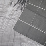 NNEDSZ 300TC Heidi Grey Reversible Cotton Quilt Cover Set Queen
