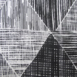 NNEDSZ Charcoal Black Avery Lines Pattern Printed Microfiber Polyester Quilt Cover Set Queen