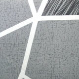 NNEDSZ Artex Bentley Grey Quilt Cover Set Geometric Pattern Reversible Printed Microfiber Polyester Double