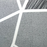 NNEDSZ Artex Bentley Grey Quilt Cover Set Geometric Pattern Reversible Printed Microfiber Polyester Single
